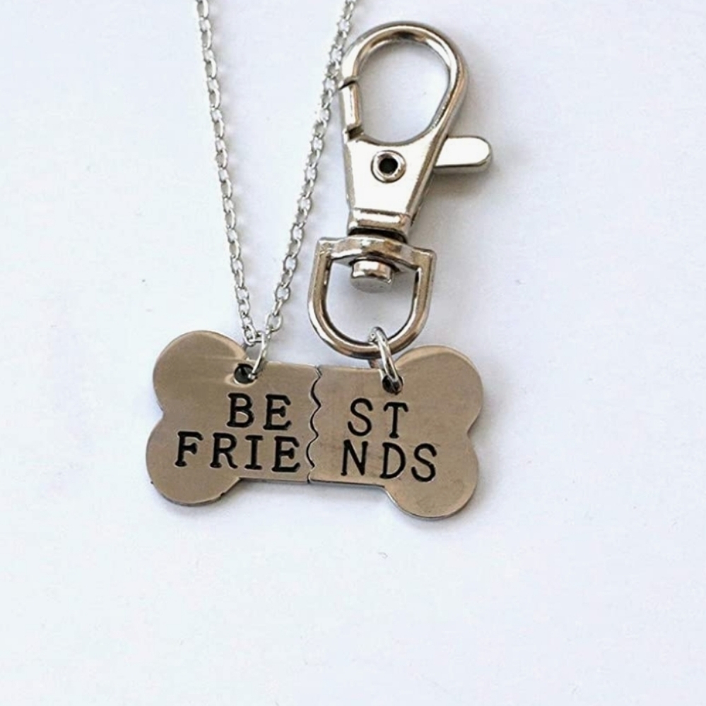 Dog LOVE Necklace For You And Charm For Your Dogs Collar